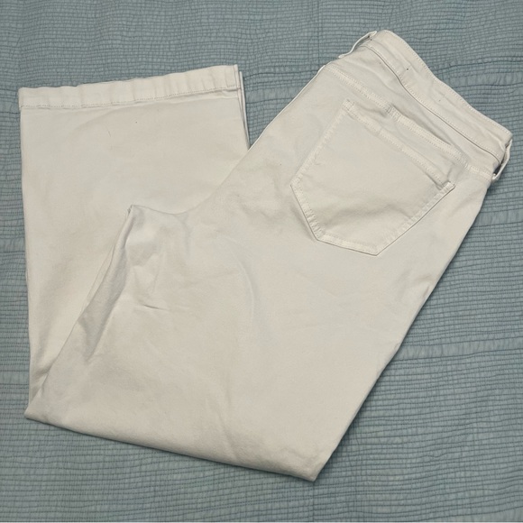 NYDJ wide leg white jeans (1019) - Picture 2 of 5